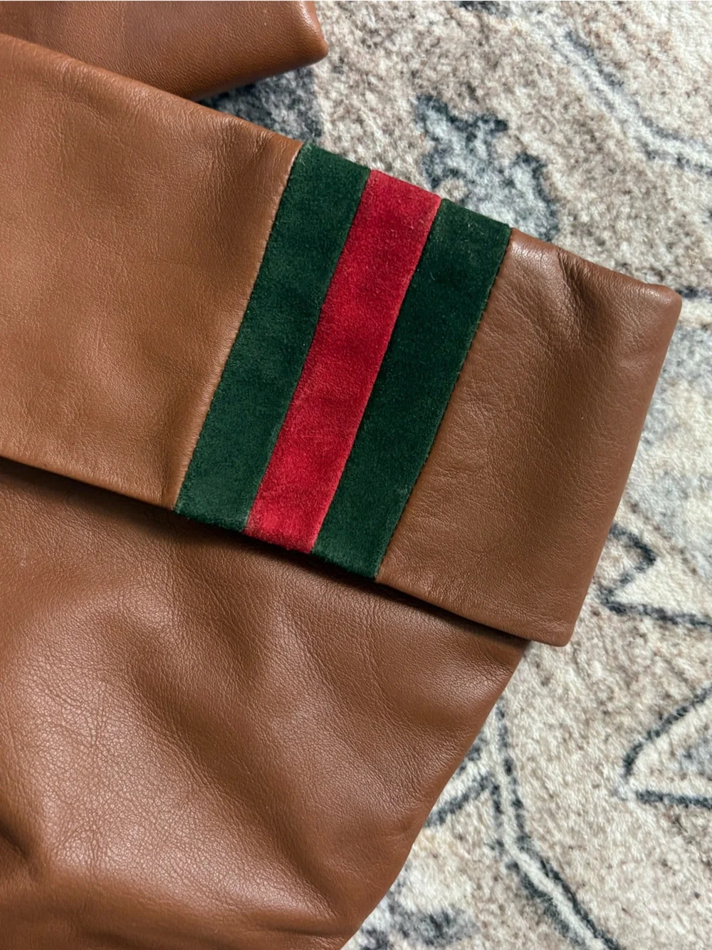 Gucci kids girls boots riding boots brown leather kids boots size 31 IT 13 US